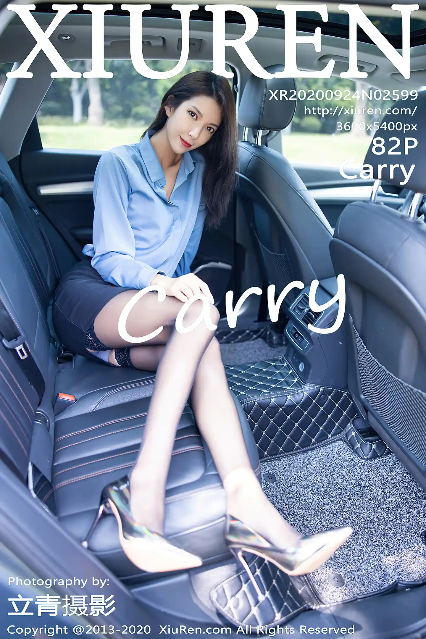 [XiuRen秀人网]No.2599_气质美女Carry香车美人车拍主题性感内衣配黑丝袜极致魅惑写真82P-秀人网 - XiuRen.Pro